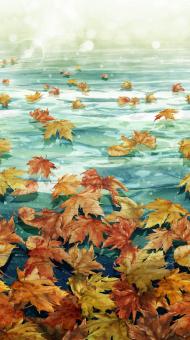 Autumn Breeze Teal Multi Ombre Meterware