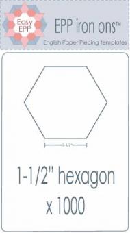 Pre Cut Iron On Hexies 1-1/2'' 