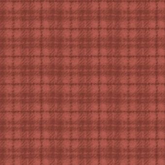 Red Orange Plaid Woolies Flannel Meterware