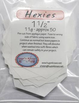 Pre Cut Iron On Hexies 1-1/2'' 