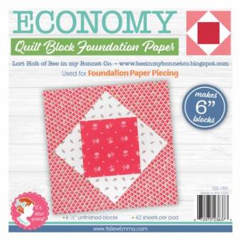 Economy Quilt Block 6" Foundation Paper Pad 