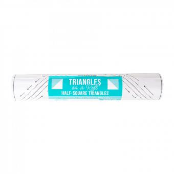 Triangles on a Roll 4 inch half square 4 inch half square