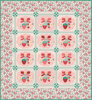 Strawberry Crush Sew Along Quilt Kit 