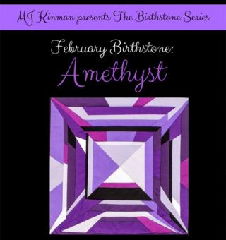 February Birthstone Amethyst Pattern 
