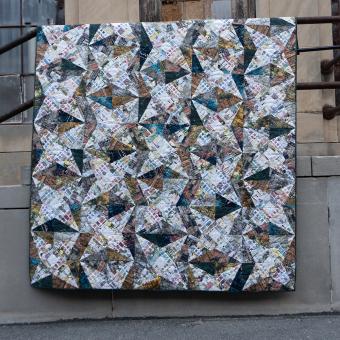 Nebula Quilt Pattern - Tim Holtz Charcoal Palette Download 