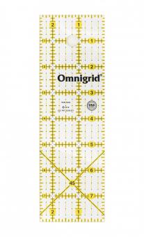 Rollschneider-Lineal Omnigrid 2-1/2 x 8 inch mit Winkel