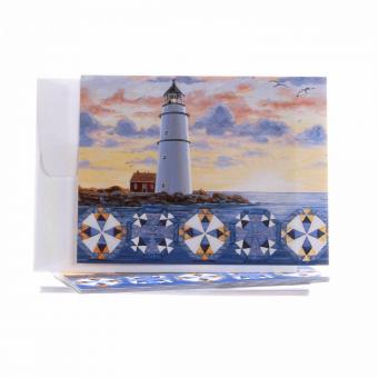 Note Cards Lighthouse Quilt Bottom 