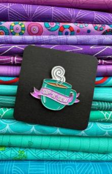 Sip 'N' Sew Mug Enamel Pin 