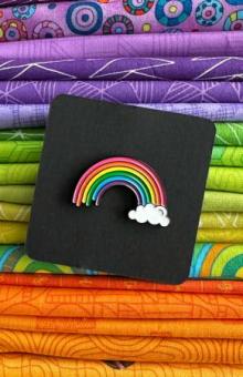Happy Highway Rainbow Enamel Pin 