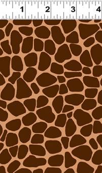 Zoe the Giraffe Skin Print Brown Meterware