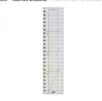 Gruuvy Let's Jam Half Rectangle Ruler 