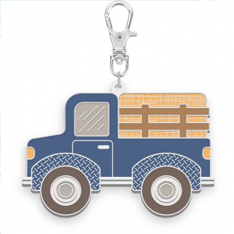 Lori Holt Farmer's Daughter Enamel Happy Charm Haulin' Hay Truck 