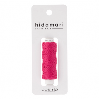 Cosmo Hidamari Sashiko Solid Thread Rasperry Sorbet 