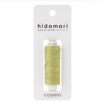 Cosmo Hidamari Sashiko Solid Thread Green Tea 