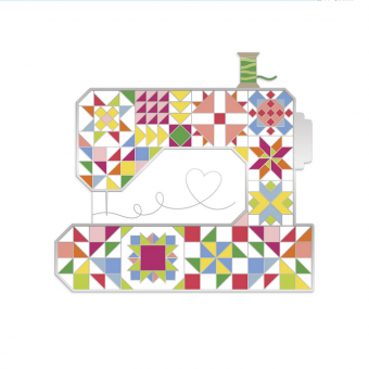 Riley Blake Designs Sewing Machine Needle Minder py Charm Berry Basket 