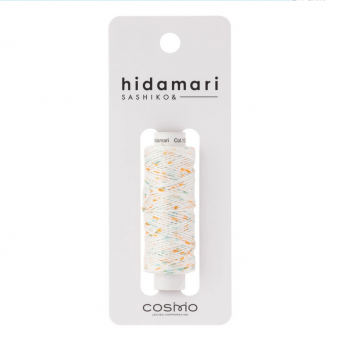 Cosmo Hidamari Sashiko Variegated Thread 30 Meters Orange Blue 
