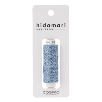 Cosmo Hidamari Sashiko Variegated Thread 30 Meters Denim Blue 