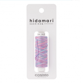 Cosmo Hidamari Sashiko Variegated Thread 30 Meters Cotton Candy 
