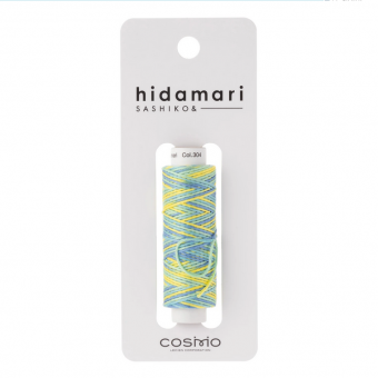 Cosmo Hidamari Sashiko Variegated Thread 30 Meters Sour Candy 