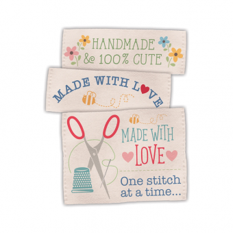 Lori Holt Made With Love Woven Labels 