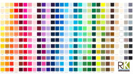 Kona® Cotton Digital Printed Color Chart 