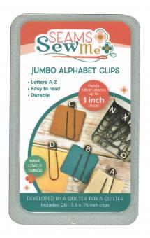 Seams Sew Me Jumbo Alphabet Clips 