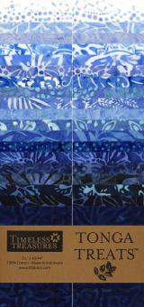 2-1/2in Strips Tonga Batik Bluebell 