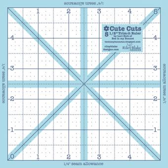 Cute Cuts Trim It Ruler 5-1/2'' x 5-1/2''