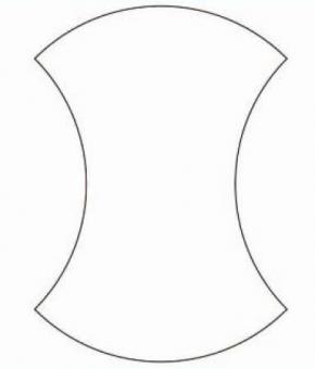 4" Apple Core Template 