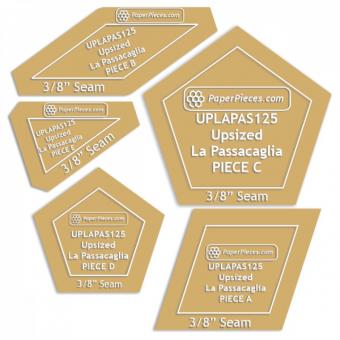 Up Sized La Passacaglia Acrylic Set with 3/8in Seam, 5 Pc 