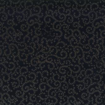 Diagonal Vine Black Batik Meterware