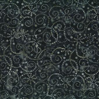 Pointilist Scroll Gray Batik Meterware
