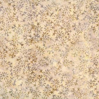 Small Floral Tan Batik Meterware