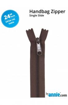 24'' Handbag Zipper Sable 