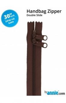 30'' Double-Slide Handbag Zipper Sable 