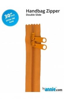 30'' Double-Slide Handbag Zipper Gold 