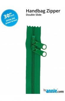 30'' Double-Slide Handbag Zipper Jewel Green 