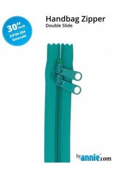 30'' Double-Slide Handbag Zipper Emerald 