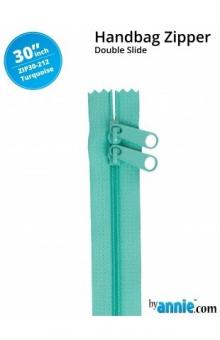 30'' Double-Slide Handbag Zipper Turquoise 