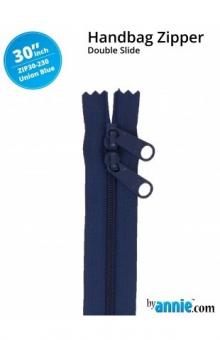 30'' Double-Slide Handbag Zipper Union Blue 