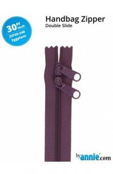30'' Double-Slide Handbag Zipper Eggplant 