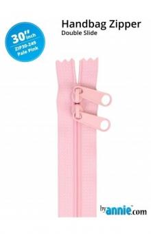 30'' Double-Slide Handbag Zipper Pale Pink 