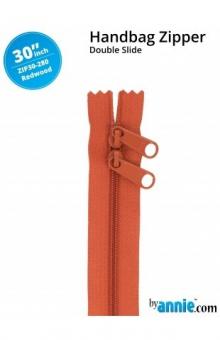 30'' Double-Slide Handbag Zipper Redwood 