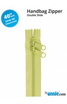 40'' Double-Slide Handbag Zipper Chartreuse 