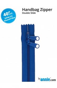 40'' Double-Slide Handbag Zipper Blastoff Blue 