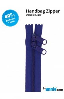 40'' Double-Slide Handbag Zipper Cobalt 