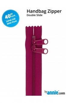 40'' Double-Slide Handbag Zipper Wild Plum 